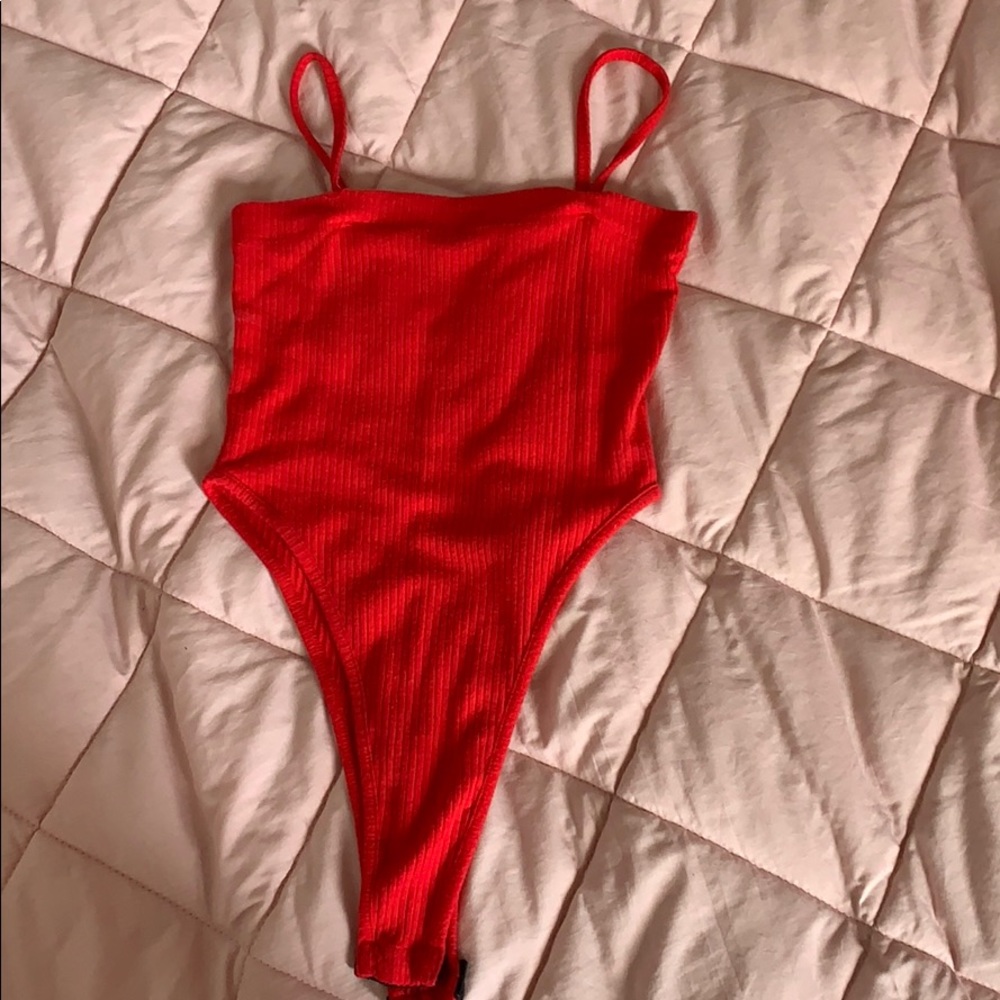 Red bodysuit